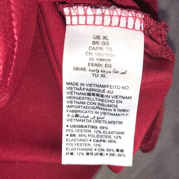 Essentials Women's Polo Shirt Size XL Short Sleeve Classic Red Casual Travel - Picture 3 of 11